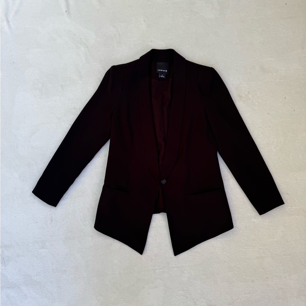 Trouve Sleek Black Blazer Jacket size XS - Picture 8 of 15